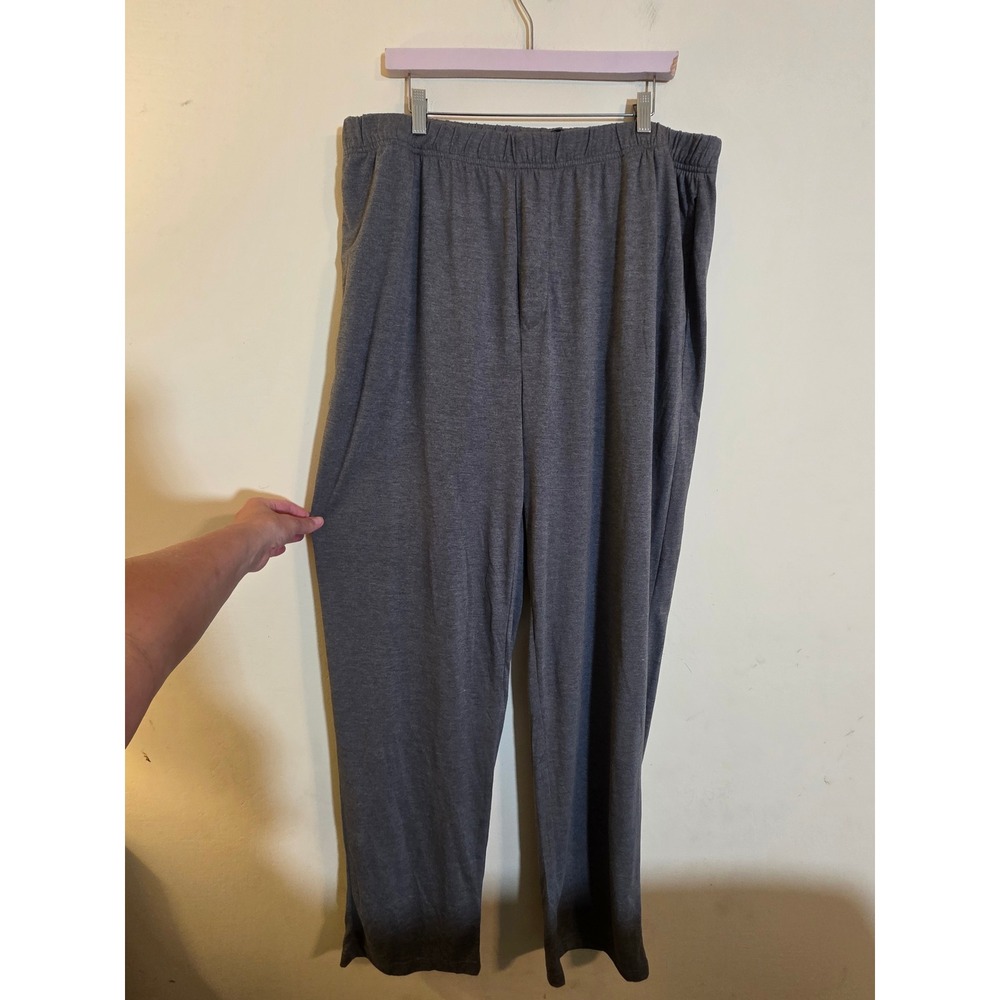 American Tall Mens Pajama Pants 2XL Tall Charcoal Gray Heather Lounge Sleepwear